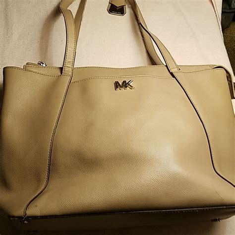 michael michael kors maddie large logo tote natural|michael michael kors maddie medium e w top zip tote .